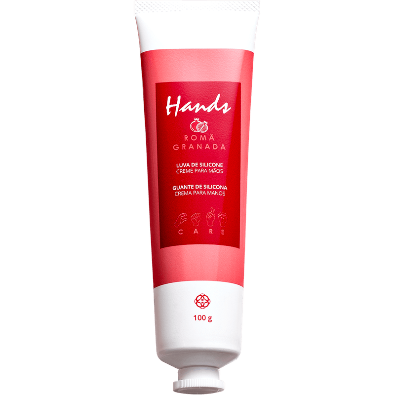 Luva De Silicone Romã Creme Para As Mãos Hands 100g - Hinode