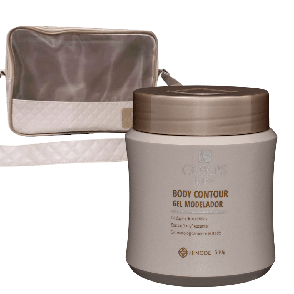 Kit Bolsa + Gel Redutor de Medidas Body Contour Corps Lígnea 500g - Hinode