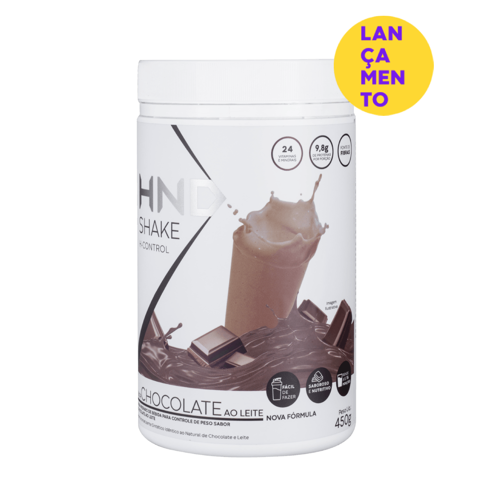Shake H-Control Sabor Chocolate ao Leite HND 450g - Hinode