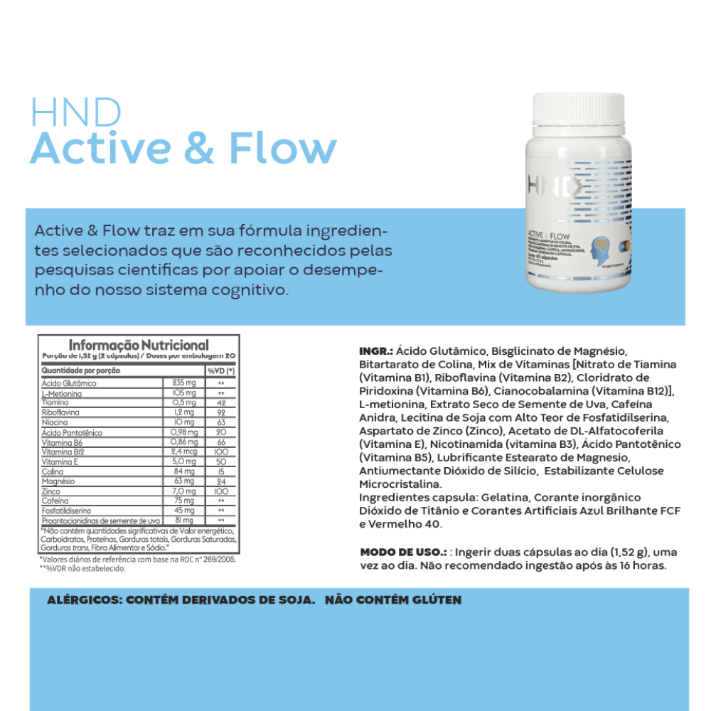 Suplemento Alimentar Para Auxílio De Performance De Atenção HND Active & Flow 40 Cápsulas em promoção! Veja a oferta e mais achadinhos de Vitaminas & Suplementos 3 Hoje é o melhor dia para comprar Suplemento Alimentar Para Auxílio De Performance De Atenção HND Active & Flow 40 Cápsulas com aquele preço maroto! Promoção! Aproveite a oferta! 3