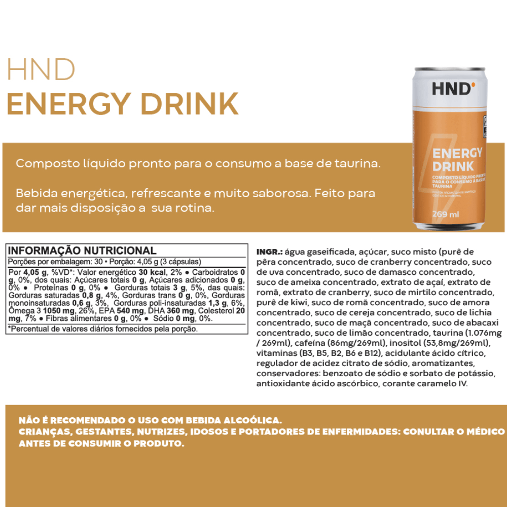 Energético HND Com 12 Unidades de 269ml em promoção! Veja a oferta e mais achadinhos de Vitaminas & Suplementos 2 Hoje é o melhor dia para comprar Energético HND Com 12 Unidades de 269ml com aquele preço maroto! Promoção! Aproveite a oferta! 2