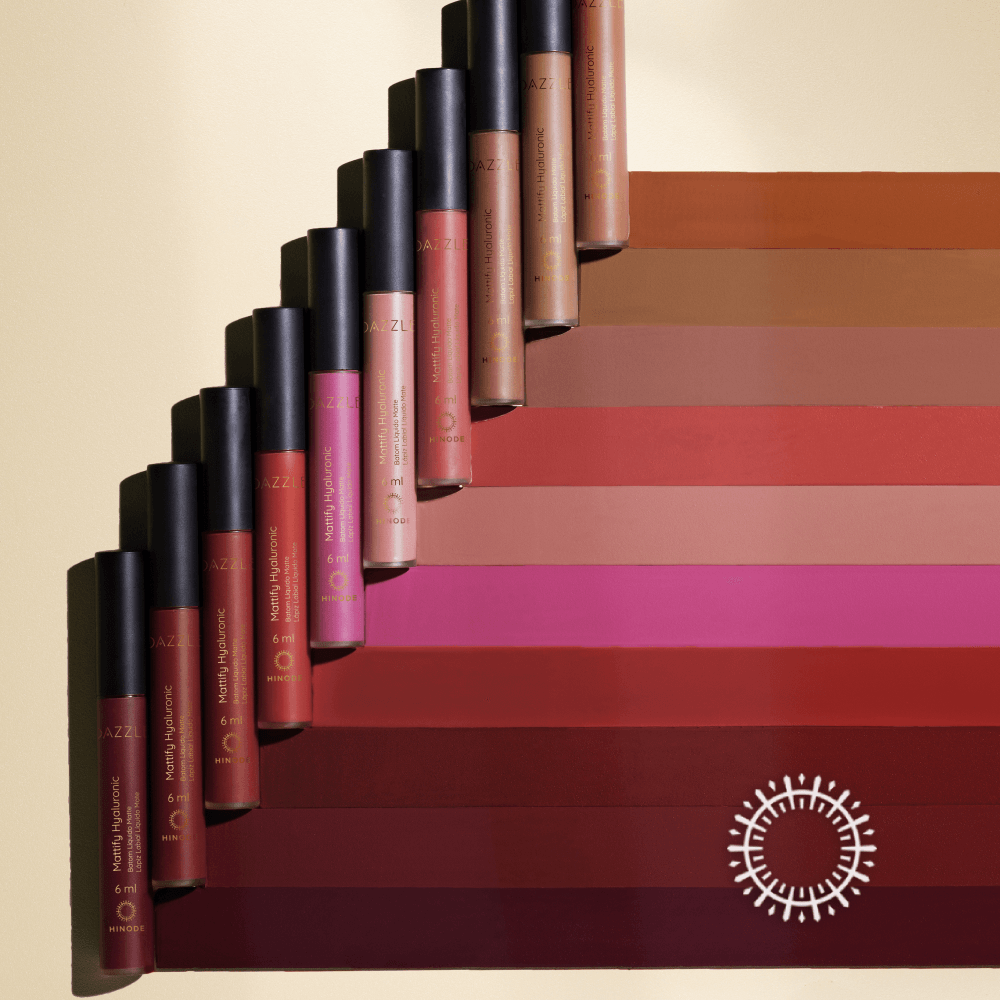 Batom Líquido Matte Mattify Dazzle 6ml Bordô - Hinode | Loja Oficial