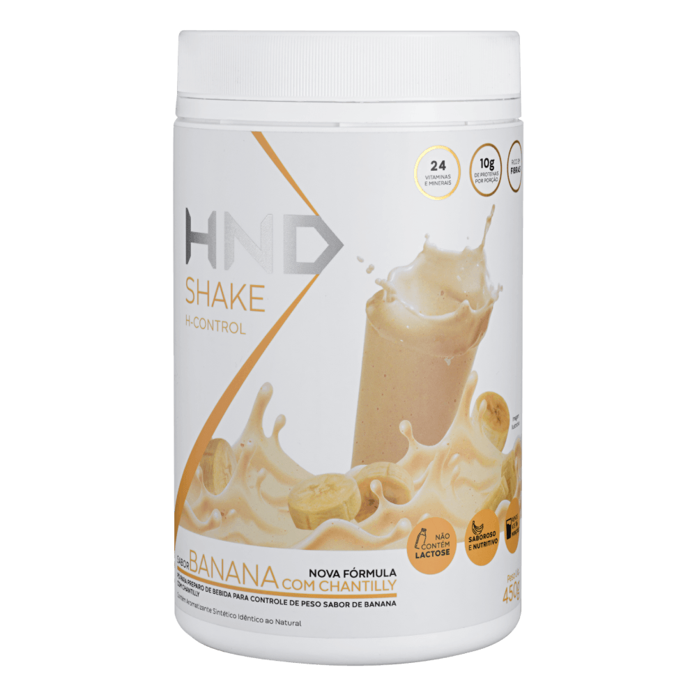 Shake H-Control Sabor Banana Com Chantilly HND 450g