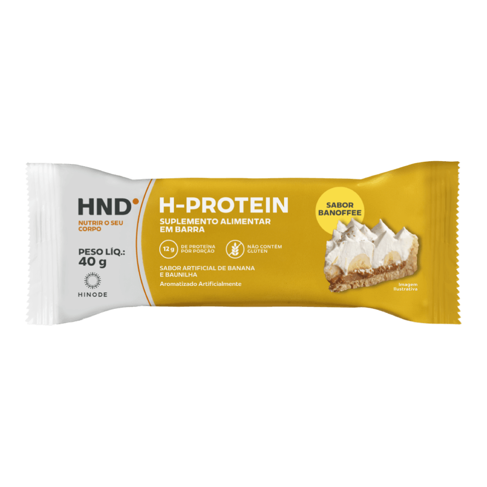H- Protein Suplemento Alimentar em barra Sabor Banoffee HND 40g