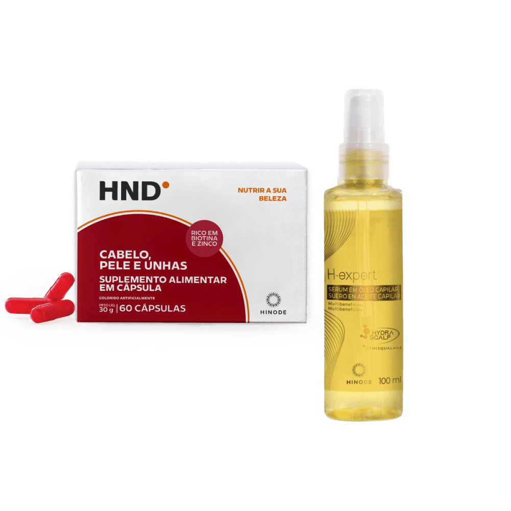 Kit Presente Sérum e Suplementação Alimentar para cabelo