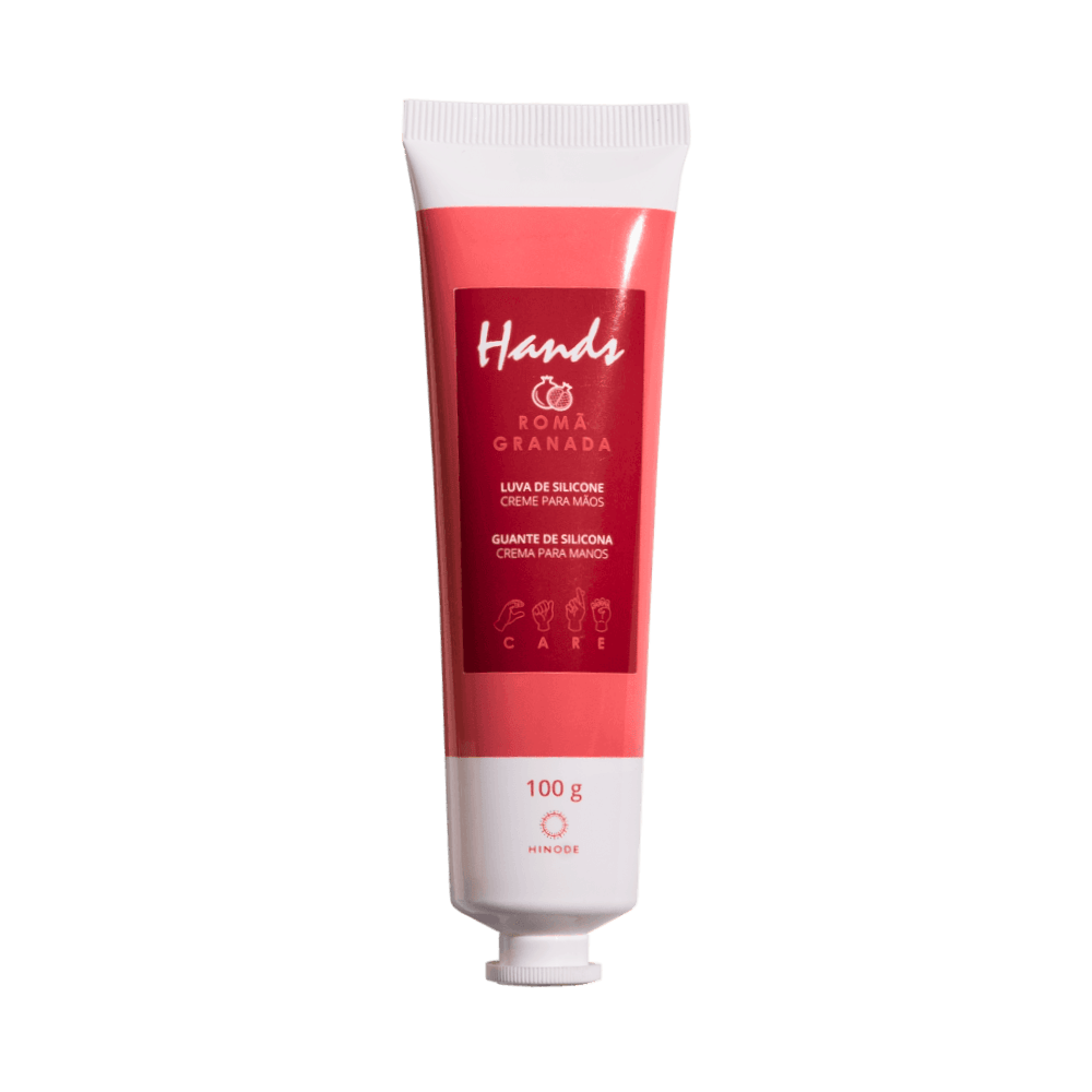 Luva De Silicone Romã Creme Para As Mãos Hands 100g