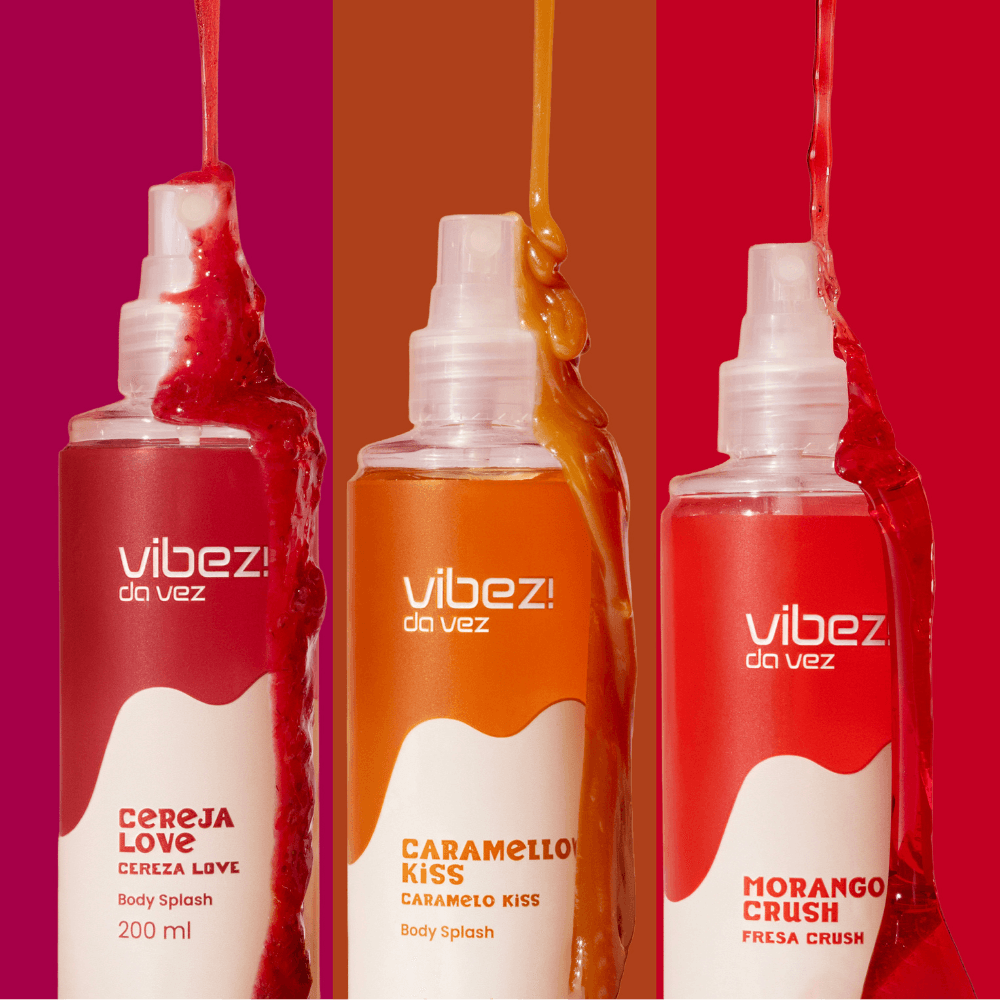 Kit 3 Body Splash Vibez da Vez! 200ml