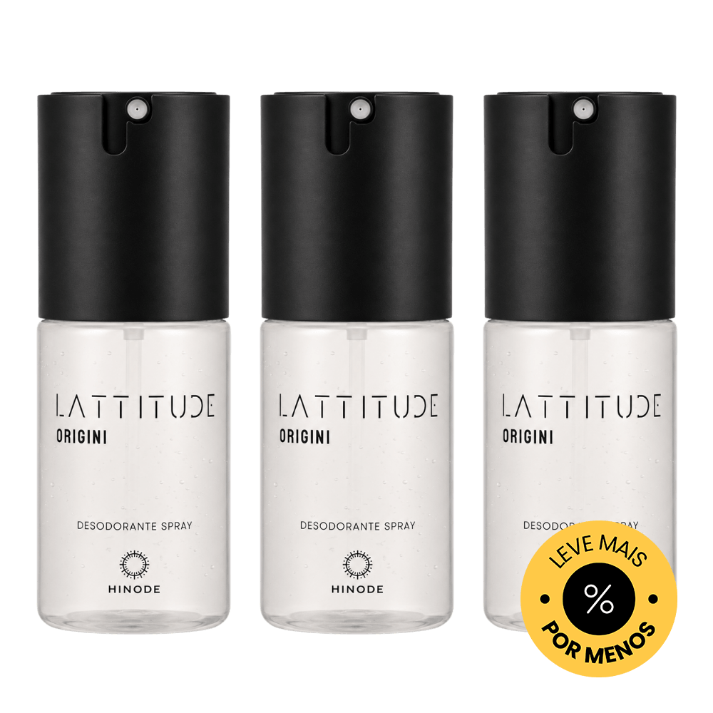 Kit 3 Desodorantes Spray Lattitude Origini