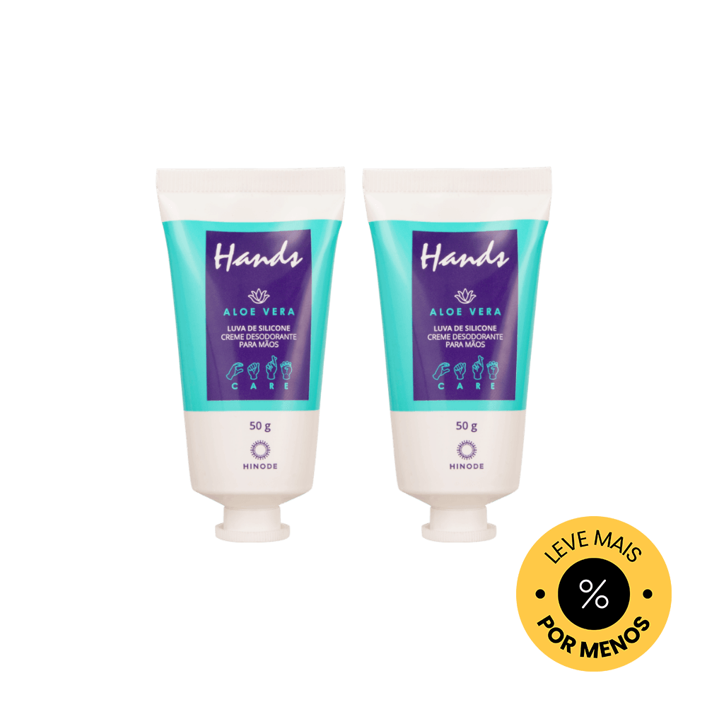 Kit 2 Miniaturas Luvas De Silicone Hands Aloe Vera