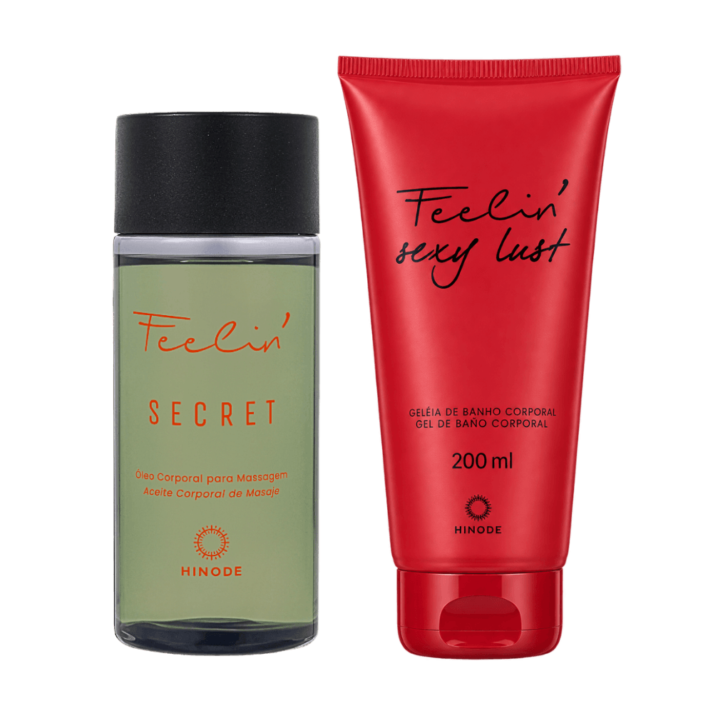 Kit Óleo Corporal Feelin Secret + Geléia de Banho Feelin’ Sexy Lust