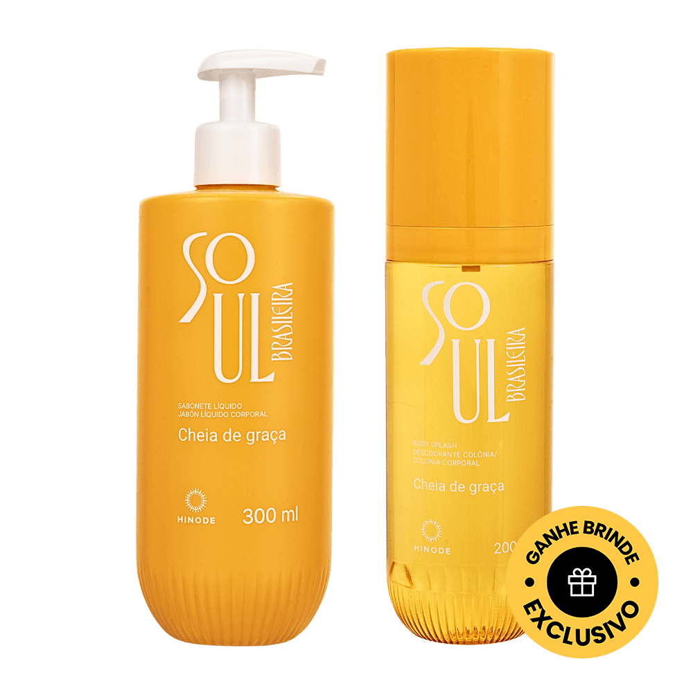 Kit Body Splash + Sabonete Soul Brasileira Cheia de Graça