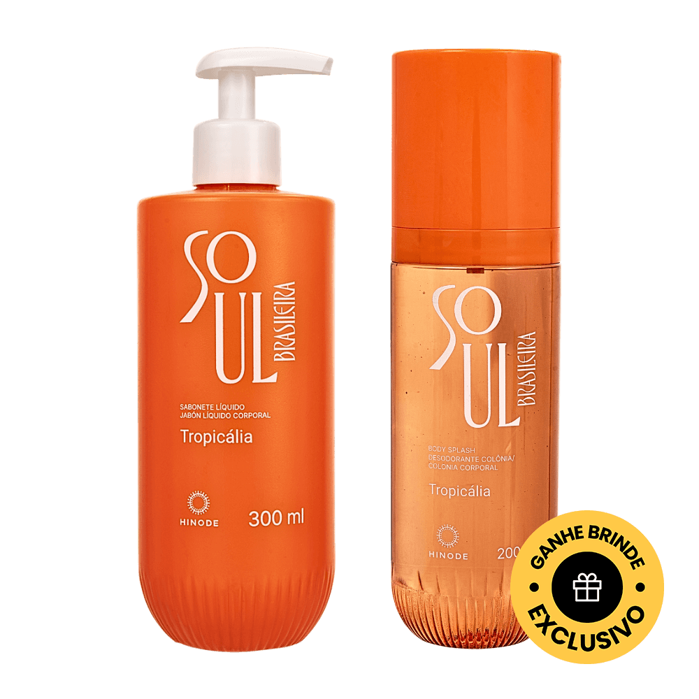Kit Body Splash + Sabonete Líquido Soul Brasileira Tropicália