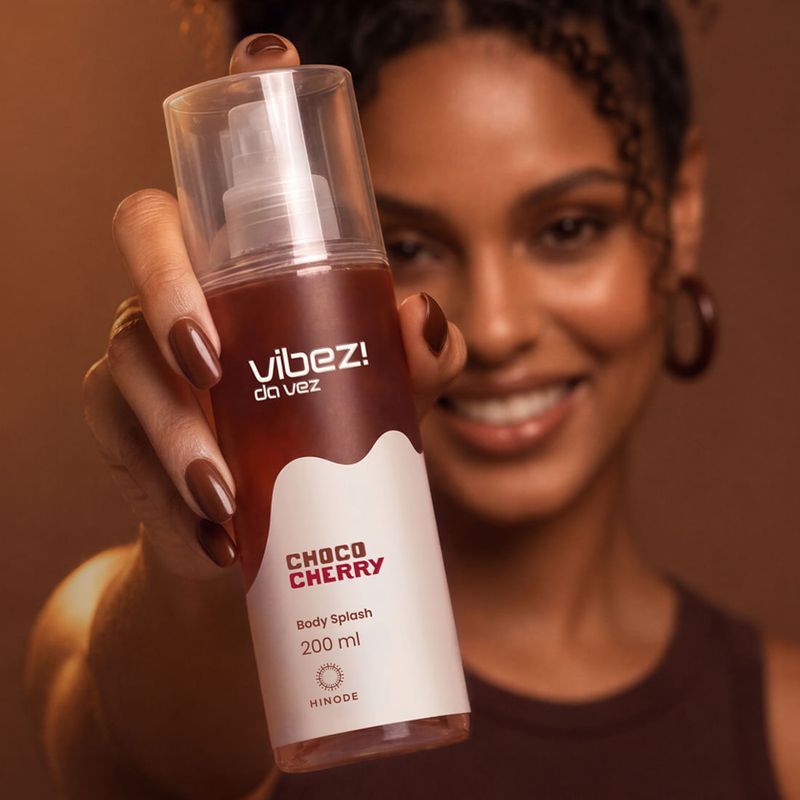 Kit 2 Body Splashes Vibez da Vez! Choco Cherry-1789736224195