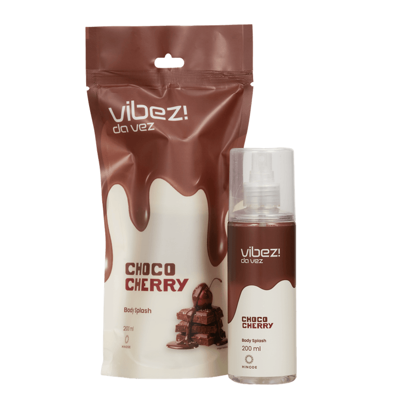 Kit 2 Body Splashes Vibez da Vez! Choco Cherry-1789736233098