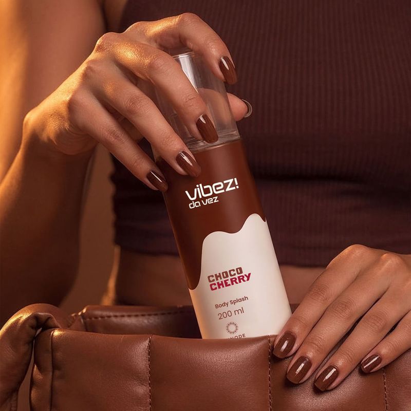 Kit 2 Body Splashes Vibez da Vez! Choco Cherry-1789736237769